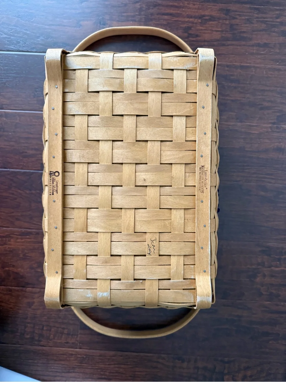 LONGABERGER BLUE RIBBON CRAFTING  BASKET,  PROTECTOR, FABRIC, CARD, ORGANIZER